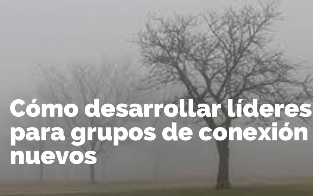 Cómo desarrollar líderes para grupos de conexión nuevos
